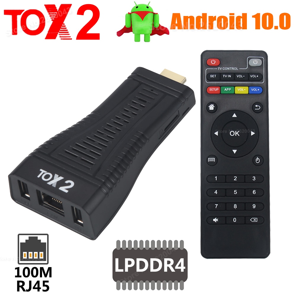 TOX2 ̴ TV ƽ, DDR4 2GB RAM 16GB ROM 100M LA..